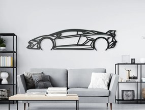 drevko Obraz Lamborghini 22 Aventador SVJ Rozmer obrazu: 20,5 x 86 cm, Farba dekorácie: Čierna