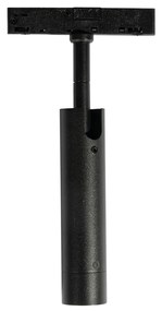 Moderné čierne bodové svetlo pre 1-fázový koľajnicový systém - Slimline Uzzy