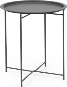 Oceľový okrúhly záhradný stolík ø 46 cm Austin – Bizzotto