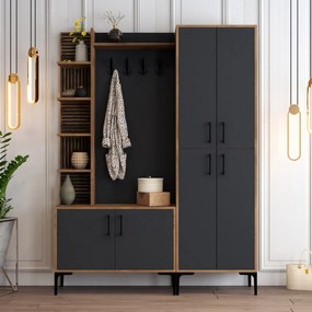 Predsieňová stena Viyana DA - Walnut, Anthracite