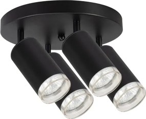 BRILAGI - Kúpeľňové bodové svietidlo SELE AQUA 4xGU10/30W/230V IP44 čierna
