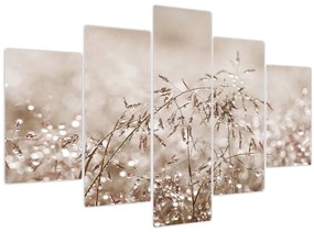 Obraz - Lúka v hnedých tónoch (150x105 cm)