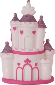 Detská stolná LED lampička ružový zámok Castle - 16*11*24 cm