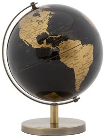 Dekorácia v tvare glóbusu Mauro Ferretti Globe Bronze, ø 13 cm