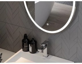 Mexen Elz, LED kúpeľňové zrkadlo s podsvietením 50 x 70 cm, 6000K, ochrana proti zahmlievaniu, 9802-050-070-611-00