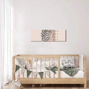 Obraz - Ilustrovaný list N⁰2 (s hodinami) (90x30 cm)