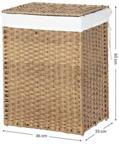 Kôš na bielizeň na kolieskach Delilah 60x46x33 cm