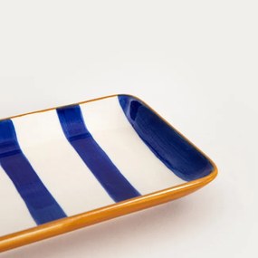 Dekoračný tanier TORRIT biely / modrý 775178