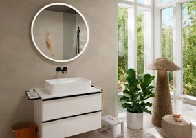 Hansgrohe Tecturis S, páková umývadlová batéria EcoSmart+ pod omietku s výtokom 225 mm, čierna matná, HAN-73351670