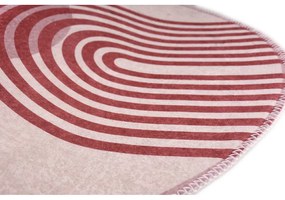 Fialový/sivý okrúhly koberec ø 160 cm - Vitaus