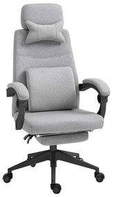 Kancelárska otočná stolička s opierkou hlavy - rôzne farby, svetlosivá