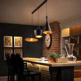 Dekorstudio Retro stropná lampa Costa CP čierny set