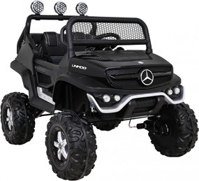 Ramiz Mercedes Benz Unimog pre deti Čierna + Terrain 4x4