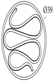 Searchlight 81100-39BK - LED stmievateľné stropné svietidlo ZENDISC LED/20W/230V 3000K priemer 39 cm