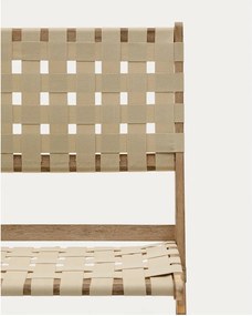 Drevené záhradné kreslo v prírodnej farbe Chabeli – Kave Home