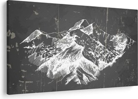 Obraz - Ilustrácie hôr (90x60 cm)