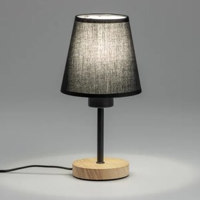 Brilagi - Stolná lampa NUBILA WOOD 1xE27/25W/230V dub/čierna