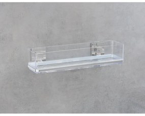 WENKO 22685100-Polica VACUUM-LOC QUADRO ED 38,5x14,5 cm strieborná/lesklý chróm