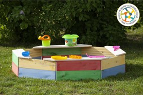 Marimex | Drevené pieskovisko osemhranné farebné | 11640198
