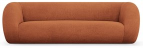 Oranžová pohovka z textílie buklé 230 cm Essen – Cosmopolitan Design