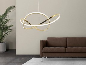 Toolight Toolight, LED stropné osvetlenie 73cm, 70W, 4500lm, 4000K, G078-1CP, zlatá, OSW-09738