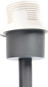 Moderná nástenná lampa tmavosivá 1-svetlo s vypínačom - Combi