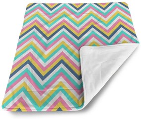 Sablio Deka pre bábätko Dúhové cikcaky - 90x120 cm