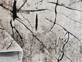 Oválny koberec Miami 129 BEIGE – béžový so vzorom Rozmer: 160x220 cm