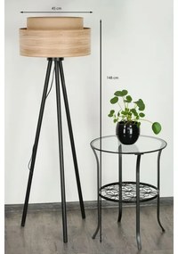 Brilagi - Stojacia lampa MONTANA BOHO 1xE27/15W/230V hnedá/čierna