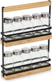 Zeller Present Súprava koreničiek 10ks v kovovom stojane 23 x 5,5 x 32 cm ZELLER