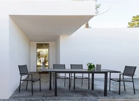 Hliníkový záhradný jedálenský stôl 90x160 cm Hilde – Bizzotto