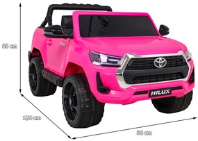 RAMIZ Elektrické autíčko Toyota Hilux DK-HL860 - ružová - motor 4x45W - BATÉRIA - 1x12V14Ah - 2025