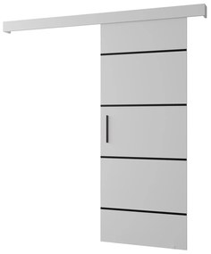 Posuvné dvere 80 cm Slavdro 4 (biela matná). Akcia -21%. Vlastná spoľahlivá doprava až k Vám domov. 1108819