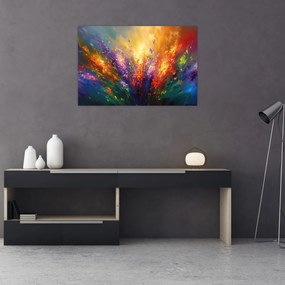 Obraz - Abstrakcia kvetov (90x60 cm)