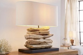 Stolná lampa z naplaveného dreva Riverine natural