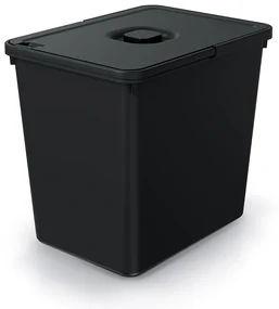 Závesný odpadkový kôš, 23 l, čierna