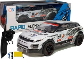 LEAN Toys Autíčko na rallye, preteky a šport, diaľkovo ovládané RC, mierka 1:10, biele