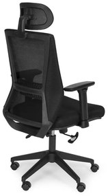 Ergonomická kancelárska stolička s priedušným operadlom a opierkou hlavy