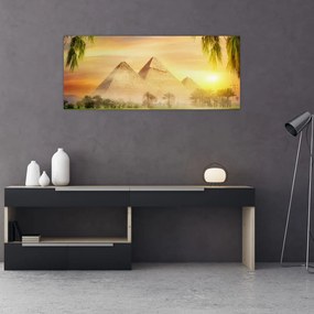 Obraz - Pyramídy (120x50 cm)
