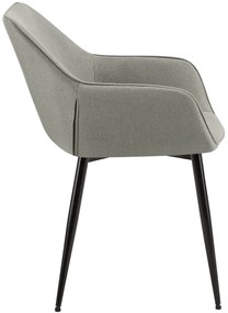 Jedálenská stolička Luena látka - svetlosivá