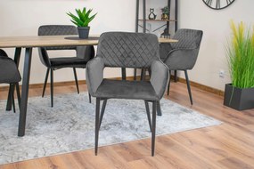 Kreslo AMALFI - tmavosivý zamat x 1 9401 71 00 00