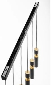 Jupiter 2005 - Luster na lanku ALAS 6xGU10/10W/230V čierna/zlatá