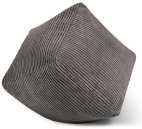 Tmavohnedý menčestrový sedací vak Up! MooG – SLOWDOWN