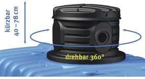 Nádrž na dažďovú vodu 4rain Modularis 295023 podzemná 5000 l vr. šachtovej kupoly
