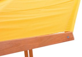 Sun Active Drevené pieskovisko so strieškou Sandy, žlté - 140 cm