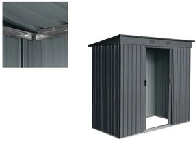 Záhradný domček BestBerg ZDR-2A / 2,4 m² / 110 x 217 x 191 cm / sivá