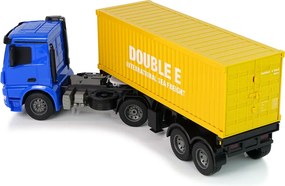 Double E Veľké RC nákladné auto Mercedes Arocs modré 1:20 kontajner 58 cm