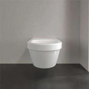 VILLEROY &amp; BOCH ViCare závesné WC s hlbokým splachovaním bez vnútorného okraja, bez otvorov pre sedátko, 370 x 700 mm, biela alpská, s povrchom AntiBac a CeramicPlus, 5649R2T2