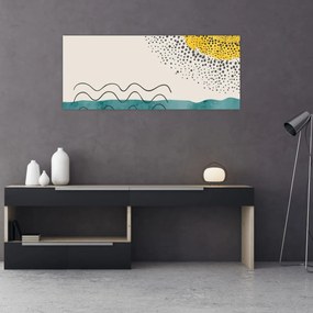 Obraz - Abstraktná maľba pláže N⁰1 (120x50 cm)