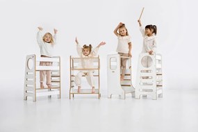 Učiaca veža Montessori pre súrodencov modrá